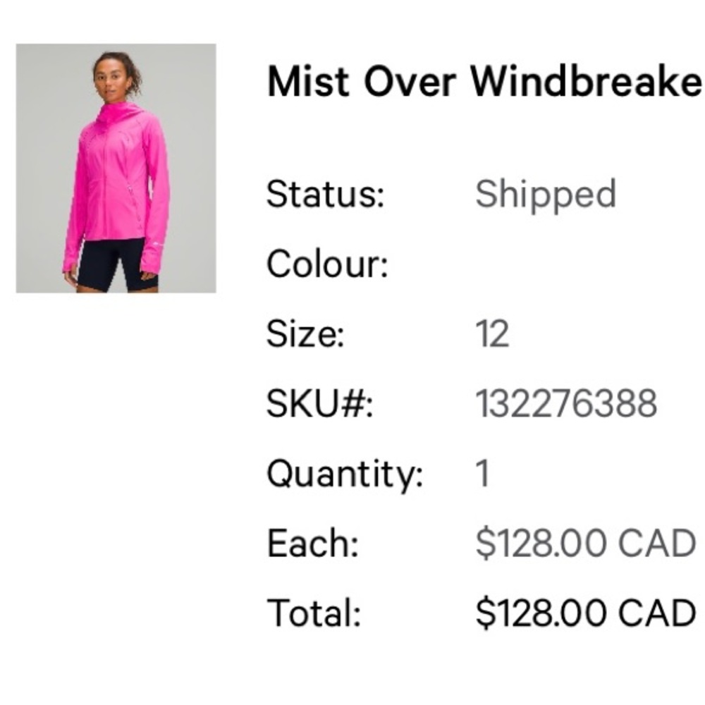 Lululemon wind breaker